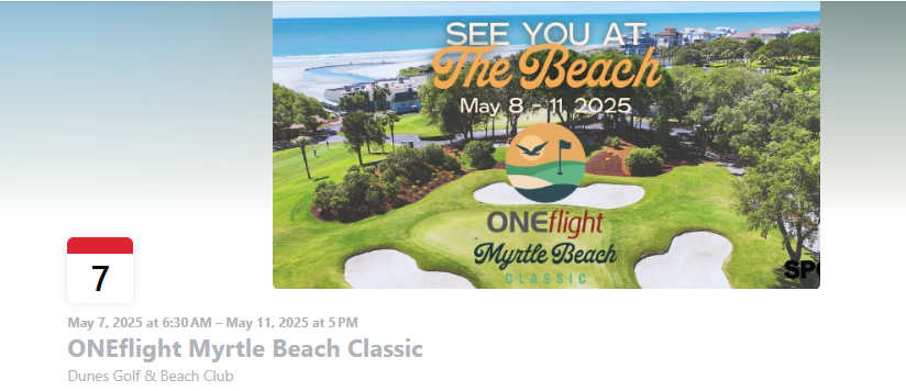 OneFlight Myrtle Beach Classic May 7-10, 2026